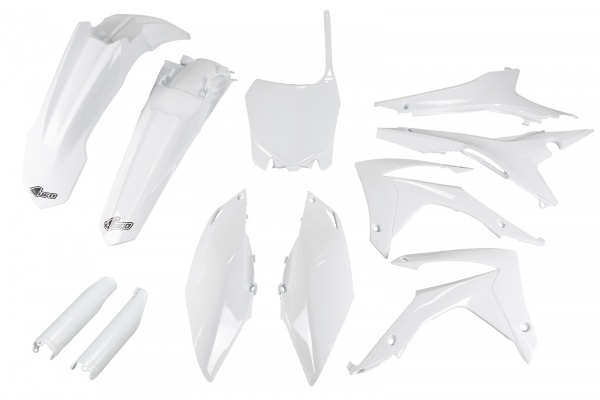 Full kit plastiche Honda - bianco - con cop.sc. filtro EU - PLASTICHE REPLICA - HOKIT121F-041 - UFO Plast