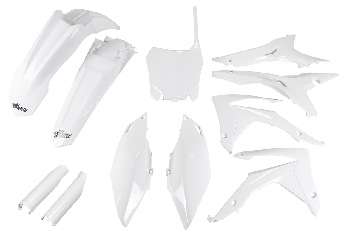 Full kit plastiche con cop.sc. filtro USA Honda - bianco - PLASTICHE REPLICA - HOKIT122F-041 - UFO Plast
