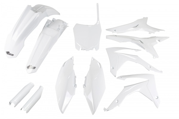 Full plastic kit with airbox cover USA Honda - white - REPLICA PLASTICS - HOKIT122F-041 - UFO Plast