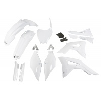 Full plastic kit with airbox cover Honda - bianco - REPLICA PLASTICS - HOKIT123F-041 - UFO Plast