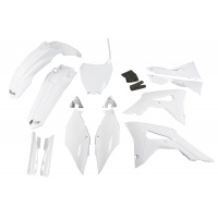 Full Plastic Kit white for Honda CRF 250R (2018-21) - CRF 450R (2017-20) - REPLICA PLASTICS - HOKIT123F-041 - Ufo Plast