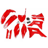 Full Kit Plastiche rosso per Honda CRF 250R (2018-21) - CRF 450R (2017-20) - PLASTICHE REPLICA - HOKIT123F-070 - Ufo Plast