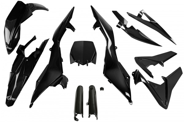 Full kit - black - Husqvarna - REPLICA PLASTICS - HUKIT612F-001 - UFO Plast