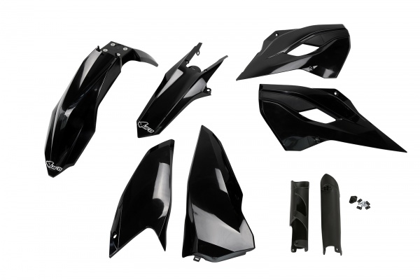 Full Kit Plastiche nero per Husqvarna TE 250 - TE 125 - FE 250 - TE 300 - FE 350 - FE 450 - TX 125 - TX 250 - TX 300 - PLASTI...
