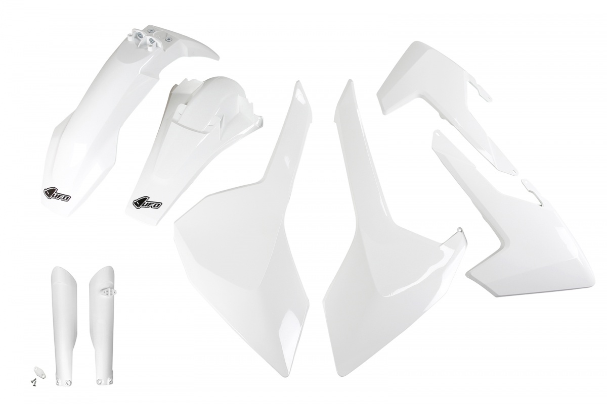 Full Plastic Kit white for Husqvarna TE 250 - TE 125 - FE 250 - TE 300 - FE 350 - FE 450 - TX 125 - TX 250 - TX 300 - REPLICA...