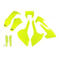 Plastic full kit / With headlight Husqvarna - neon yellow - REPLICA PLASTICS - HUKIT621F-DFLU - UFO Plast