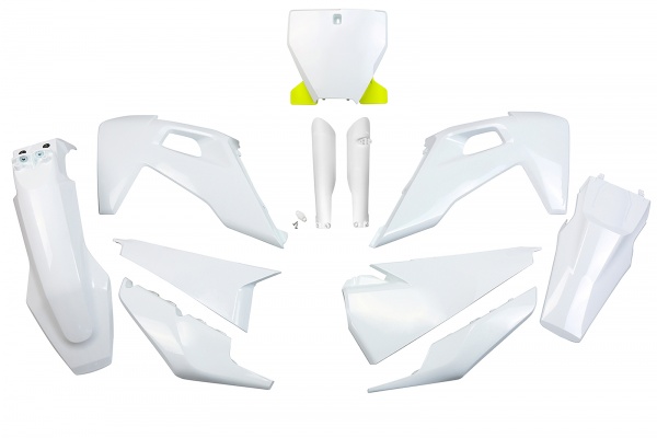 Full kit plastiche Husqvarna - bianco - PLASTICHE REPLICA - HUKIT622F-041 - UFO Plast