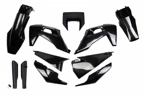 Full Kit Plastiche nero per Husqvarna TE 250 - FE 250 - TE 300 - FE 350 - FE 450 - FE 501 - TX 125 - TX 250 - TX 300 - TE 150...