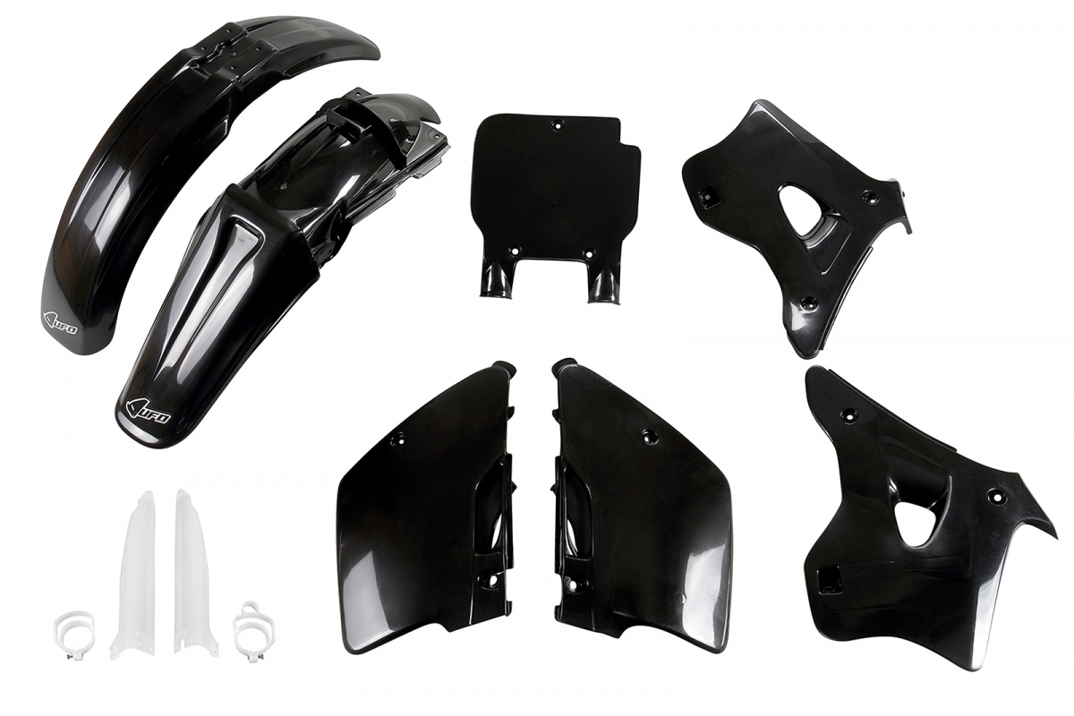 Full Kit Plastiche nero per Kawasaki KX 125 (1994-95) - KX 250 (1994-95) - PLASTICHE REPLICA - KAKIT193F-001 - Ufo Plast