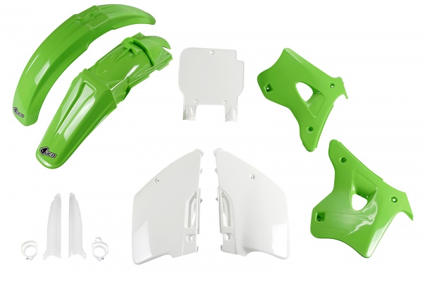 Full Kit Plastiche OEM Color per Kawasaki KX 125 (1994-95) - KX 250 (1994-95) - PLASTICHE REPLICA - KAKIT193F-999 - Ufo Plast