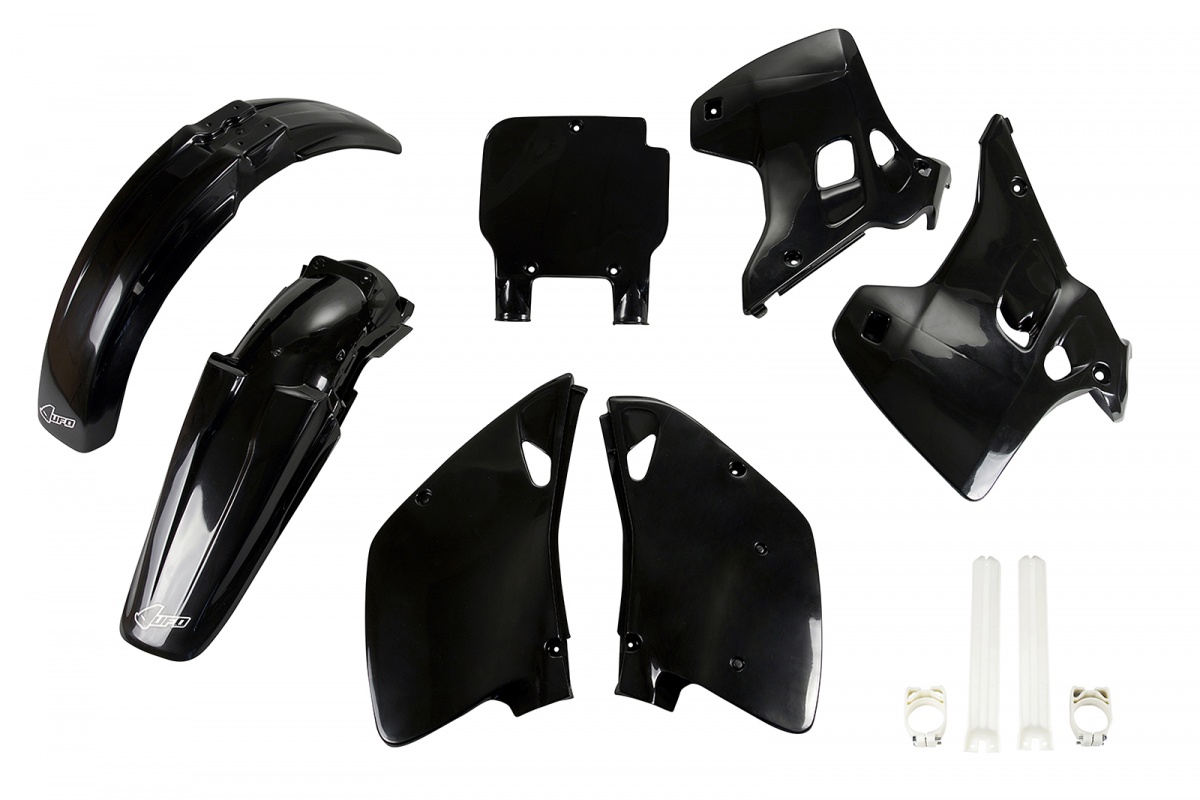 Full Kit Plastiche nero per Kawasaki KX 125 (1993) - KX 250 (1993) - PLASTICHE REPLICA - KAKIT194F-001 - Ufo Plast