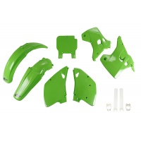 Full Plastic Kit green for Kawasaki KX 125 (1993) - KX 250 (1993) - REPLICA PLASTICS - KAKIT194F-026 - Ufo Plast