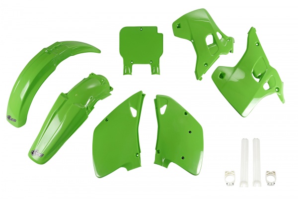 Full Kit Plastiche verde per Kawasaki KX 125 (1993) - KX 250 (1993) - PLASTICHE REPLICA - KAKIT194F-026 - Ufo Plast