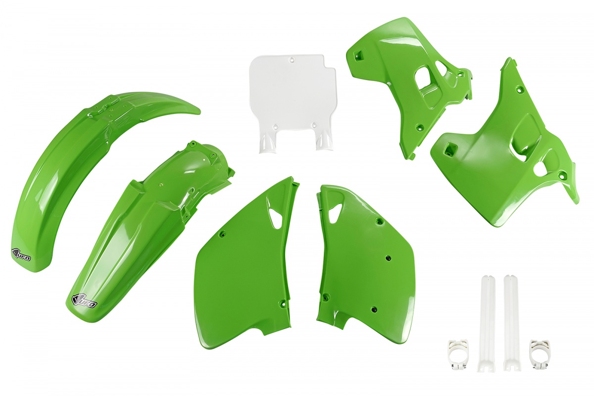 Full Kit Plastiche OEM Color per Kawasaki KX 125 (1993) - KX 250 (1993) - PLASTICHE REPLICA - KAKIT194F-999 - Ufo Plast
