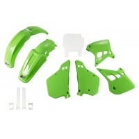 Full Kit Plastiche OEM Color 90 per Kawasaki KX 125 (1990-91) - PLASTICHE REPLICA - KAKIT196F-999 - Ufo Plast