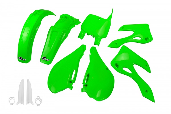 Full plastic kit Kawasaki - green - REPLICA PLASTICS - KAKIT200F-026 - UFO Plast