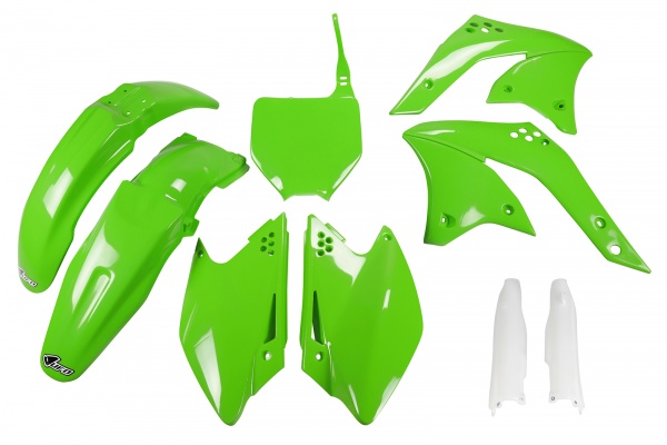 Full kit plastiche Kawasaki - verde - PLASTICHE REPLICA - KAKIT210F-026 - UFO Plast