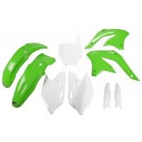Full Plastic Kit OEM Color for Kawasaki KXF 450 (2008) - REPLICA PLASTICS - KAKIT211F-999 - Ufo Plast