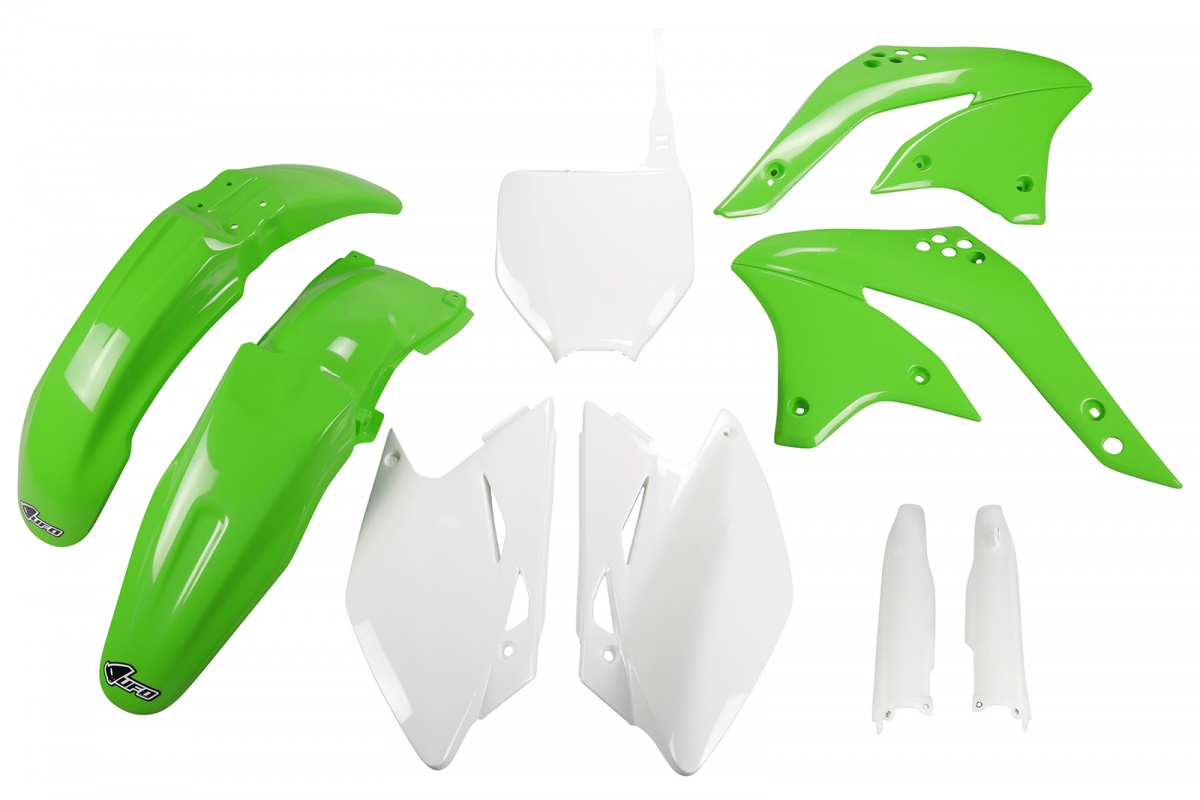 Full Plastic Kit OEM Color for Kawasaki KXF 450 (2008) - REPLICA PLASTICS - KAKIT211F-999 - Ufo Plast