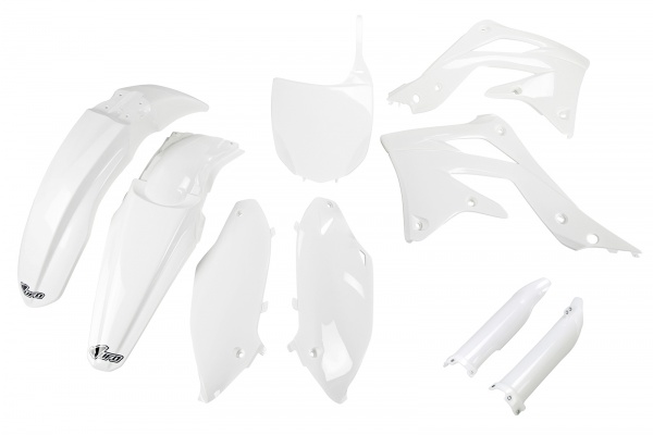 Full kit plastiche Kawasaki - bianco - PLASTICHE REPLICA - KAKIT217F-047 - UFO Plast