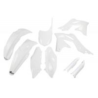 Full Plastic Kit white for Kawasaki KXF 250 (2013-16) - REPLICA PLASTICS - KAKIT219F-047 - Ufo Plast