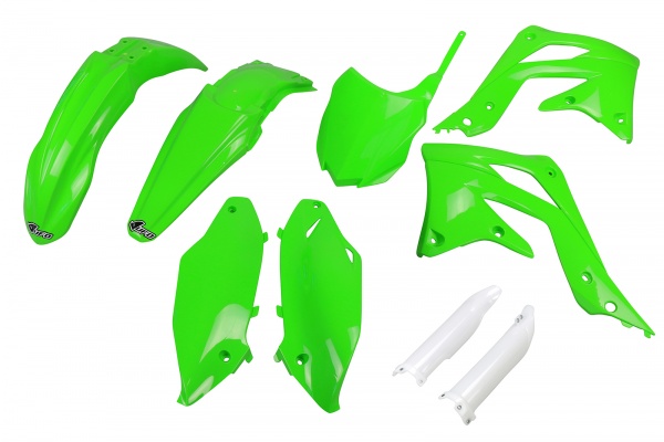 Full kit plastiche Kawasaki - verde - PLASTICHE REPLICA - KAKIT220F-026 - UFO Plast
