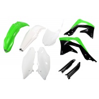 Full Plastic Kit OEM Color for Kawasaki KXF 450 (2013-15) - REPLICA PLASTICS - KAKIT220F-999 - Ufo Plast