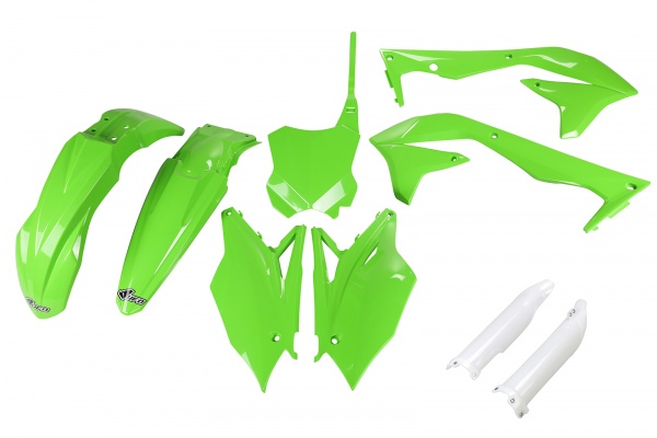 Full kit plastiche Kawasaki - verde - PLASTICHE REPLICA - KAKIT223F-026 - UFO Plast
