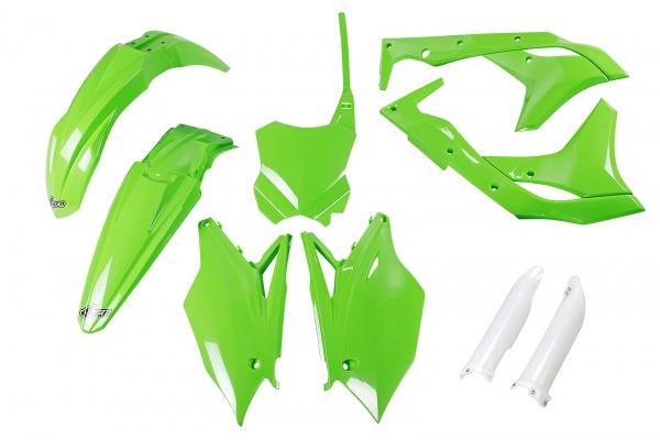 Full kit plastiche Kawasaki - verde - PLASTICHE REPLICA - KAKIT224F-026 - UFO Plast