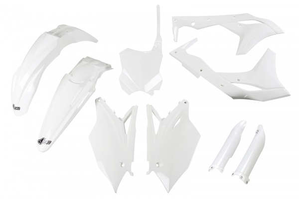 Full kit plastiche Kawasaki - bianco - PLASTICHE REPLICA - KAKIT224F-047 - UFO Plast