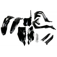 Full Kit Plastiche nero per Kawasaki KXF 250 (2021-24) - KXF 450 (2019-23) - PLASTICHE REPLICA - KAKIT227F-001 - Ufo Plast
