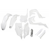 Full Kit Plastiche bianco per Kawasaki KXF 250 (2021-24) - KXF 450 (2019-23) - PLASTICHE REPLICA - KAKIT227F-047 - Ufo Plast
