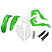 Full Kit Plastiche OEM Color 19 per Kawasaki KXF 250 (2021-24) - KXF 450 (2019-23) - PLASTICHE REPLICA - KAKIT227F-999 - Ufo ...