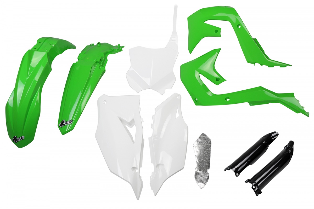 Full Plastic Kit OEM Color 19 for Kawasaki KXF 250 (2021-24) - KXF 450 (2019-23) - REPLICA PLASTICS - KAKIT227F-999 - Ufo Plast