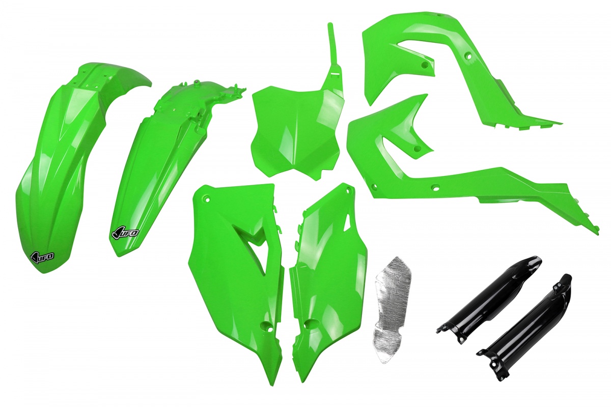 Full Plastic Kit OEM Color 20-23 for Kawasaki KXF 250 (2021-24) - KXF 450 (2019-23) - REPLICA PLASTICS - KAKIT227F-999A - Ufo...
