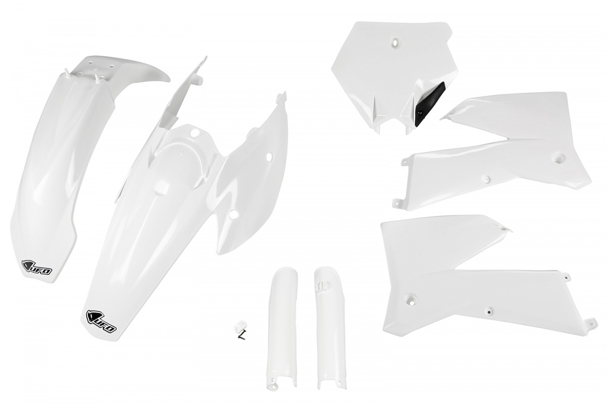 Full Plastic Kit white for Ktm SX 250/XC 250 (2005-06) - SX 125/XC 125 (2005-06) - SX-F 250/XCF 250 (2005-06) - REPLICA PLAST...
