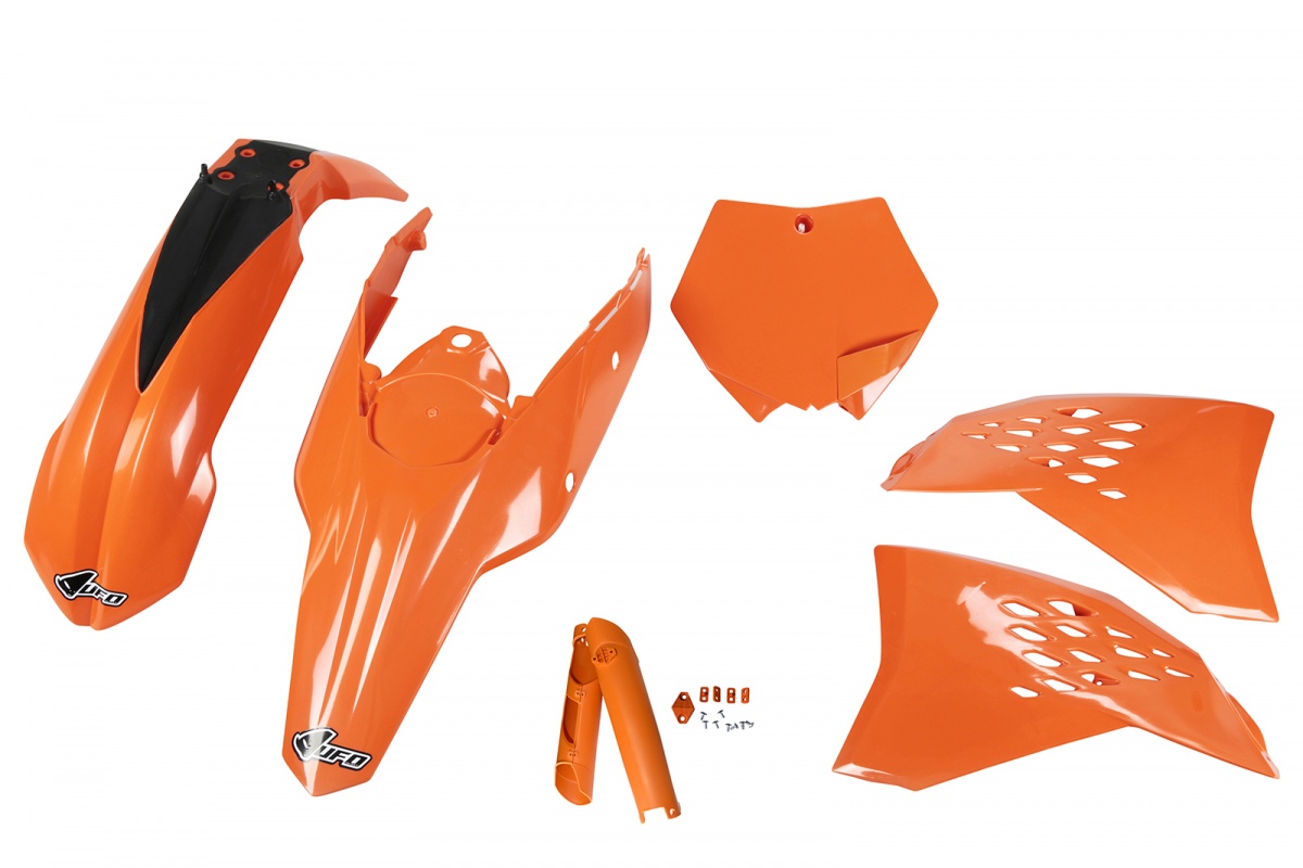 Full Plastic Kit orange for Ktm SX 250/XC 250 - SX 125/XC 125 - SX 144 - SX 150 - SX-F 450/XCF 450 - SX-F 250/XCF 250 - REPLI...