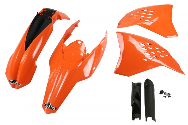 Full Plastic Kit OEM Color 09-10 for Ktm EXC 125/XC W125 - EXC 200 - EXC 250/XC W250 - EXC-F 250/XCF W250 - EXC 300/XC W300 ....
