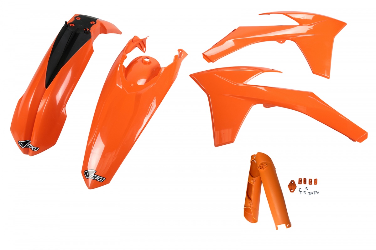 Full Kit Plastiche arancio per Ktm EXC 125/XC W125 - EXC 200 - EXC 250/XC W250 - EXC-F 250/XCF W250 - EXC 300/XC W300 - EXC-....