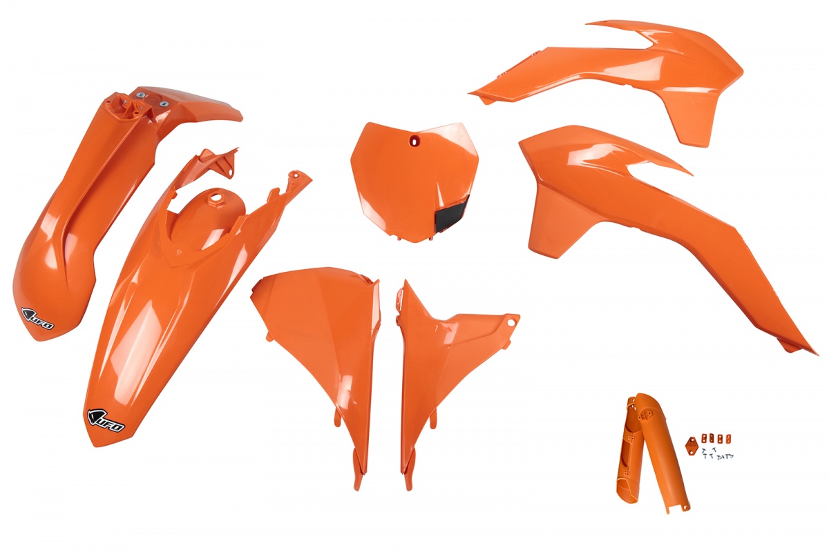Full plastic kit Ktm - orange - REPLICA PLASTICS - KTKIT515F-127 - UFO Plast