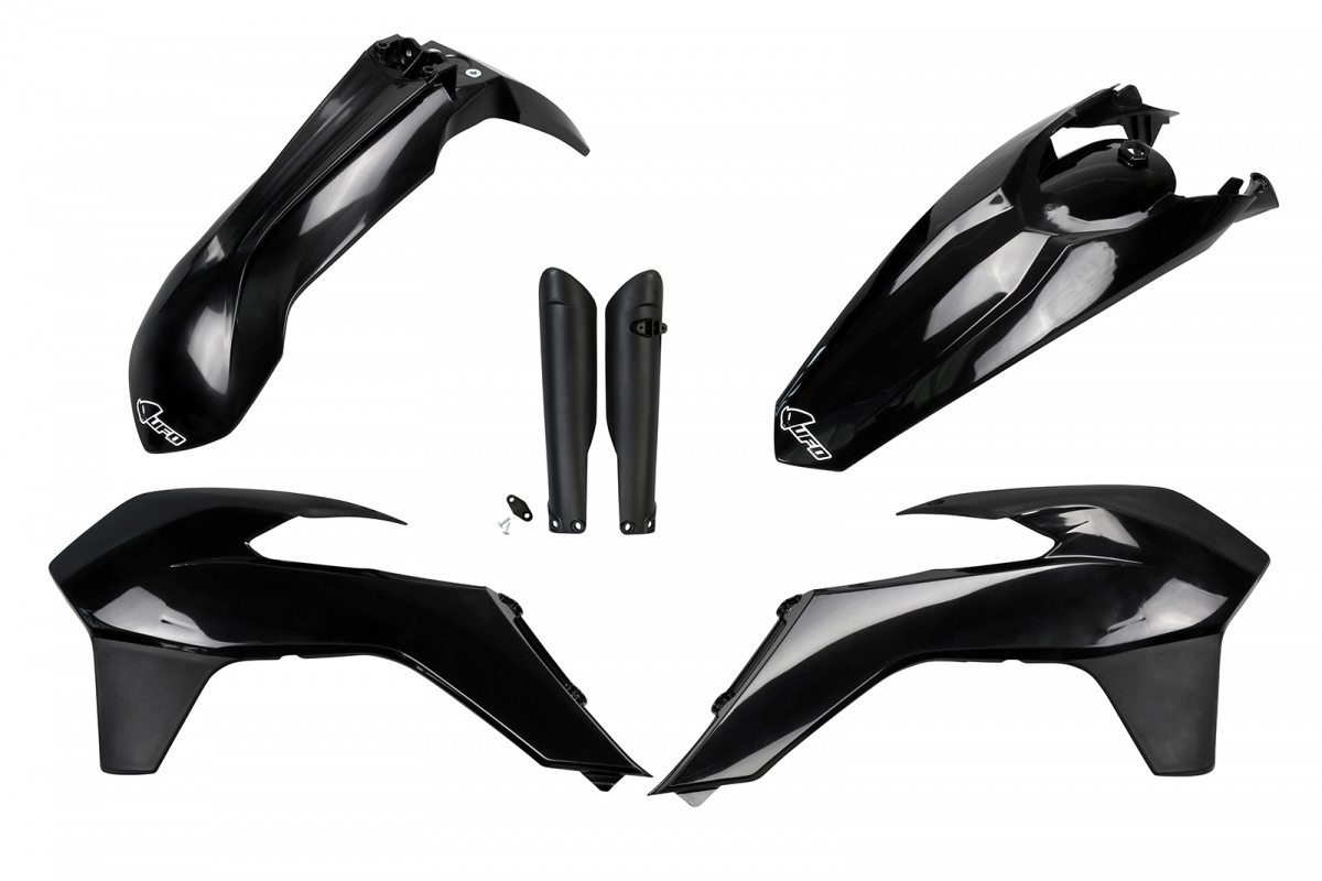 Full Kit Plastiche nero per Ktm EXC 125/XC W125 - EXC 200 - EXC 250/XC W250 - EXC-F 250/XCF W250 - EXC 300/XC W300 - EXC-F 3....