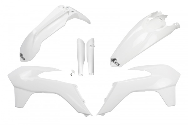 Full Plastic Kit white for Ktm EXC 125/XC W125 - EXC 200 - EXC 250/XC W250 - EXC-F 250/XCF W250 - EXC 300/XC W300 - EXC-F 35....