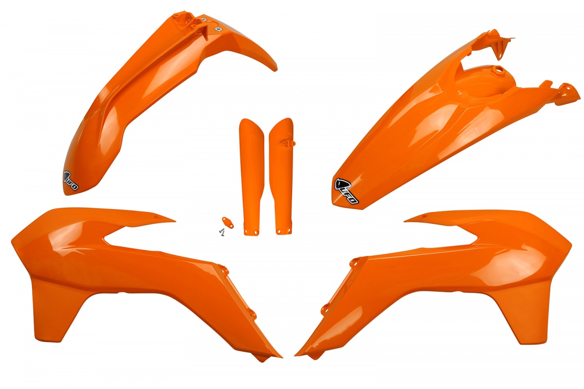 Full Kit Plastiche arancio per Ktm EXC 125/XC W125 - EXC 200 - EXC 250/XC W250 - EXC-F 250/XCF W250 - EXC 300/XC W300 - EXC-....
