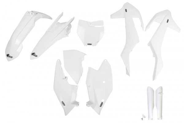 Full Plastic Kit white for Ktm SX 250/XC 250 - SX 125/XC 125 - SX 150 - SX-F 350/XCF 350 - SX-F 450/XCF 450 - SX-F 250/XCF 25...