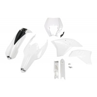 Full kit plastiche / con portafaro Ktm - bianco - PLASTICHE REPLICA - KTKIT520F-047 - UFO Plast