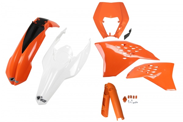 Full plastic kit / with headlight Ktm - oem 11 - REPLICA PLASTICS - KTKIT520F-999W - UFO Plast