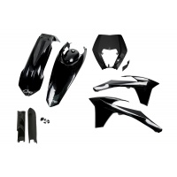 Full Kit Plastiche nero per Ktm EXC 125/XC W125 - EXC 200 - EXC 250/XC W250 - EXC-F 250/XCF W250 - EXC 300/XC W300 - EXC-F 3....