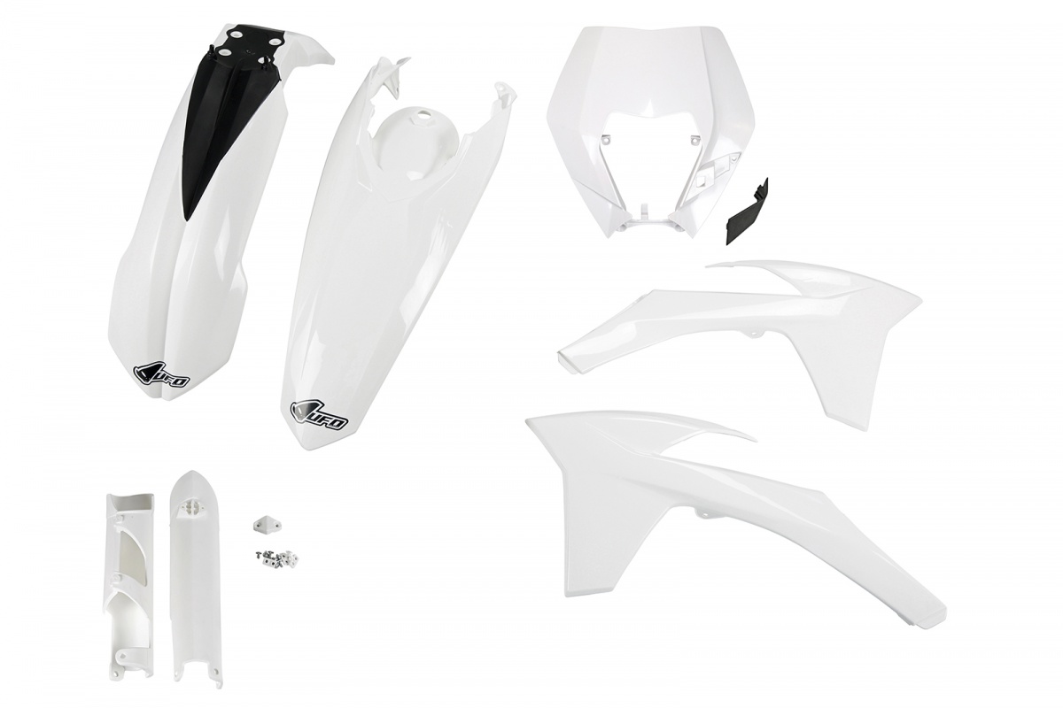 Full Kit Plastiche bianco per Ktm EXC 125/XC W125 - EXC 200 - EXC 250/XC W250 - EXC-F 250/XCF W250 - EXC 300/XC W300 - EXC-F....