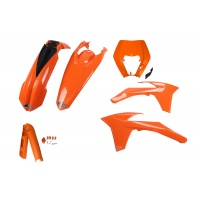 Full plastic kit / with headlight Ktm - orange - REPLICA PLASTICS - KTKIT521F-127 - UFO Plast