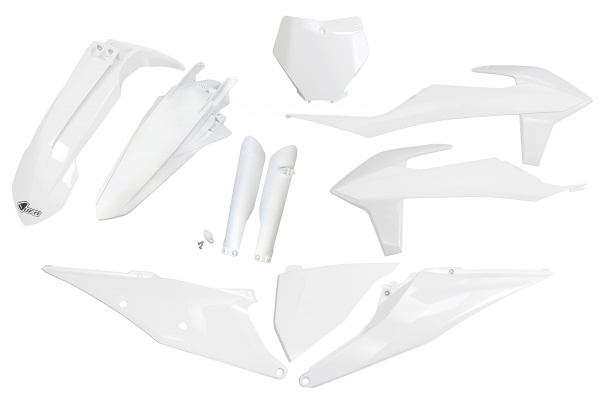 Full plastic kit Ktm - white - REPLICA PLASTICS - KTKIT522F-047 - UFO Plast